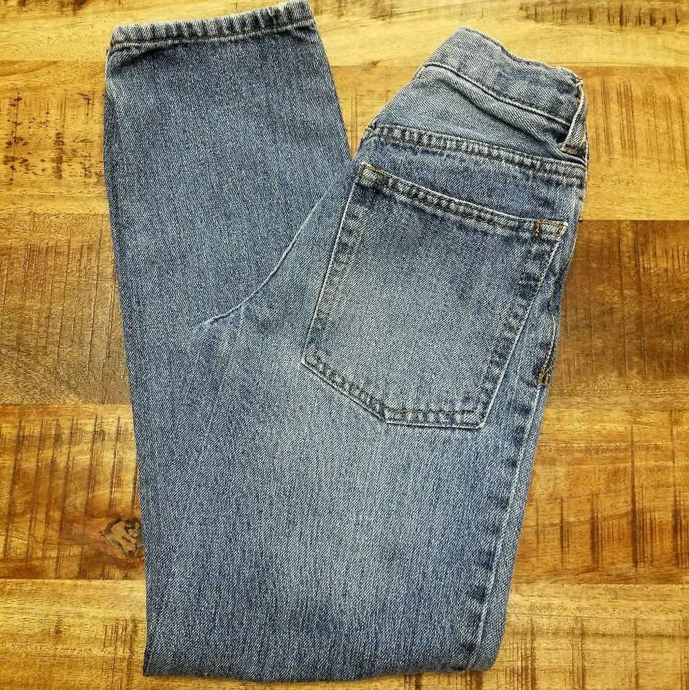 Straight Cut Adjustable Waist Jeans